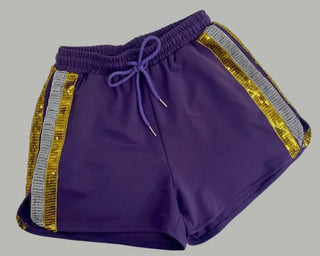 Tiger purple shorts