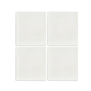 DEMDACO Margarita Sayings and Graphics Green and White 6.5 x 7.5 Cotton Biodegradable Dish Cloths, 4 Assorted