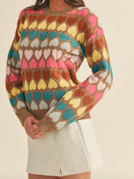 Sweet heart sweater