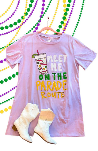 Lavender dress    meet me on the parade route tshirt dress