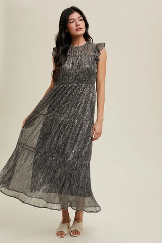 Tierra Pleated Maxi Dress