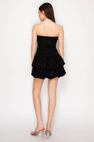 Make a statement black mini  dress