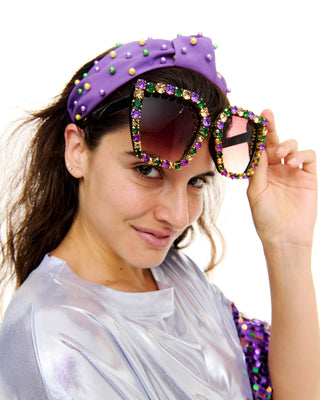 Mardi Gras stone sunglasses Lg