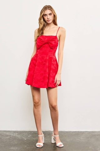 Clara FRONT BOW FLARE CAMI DRESs