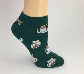 Coffee and Beignet Ankle Socks
