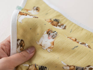 MVP: Louisiana Saints Organic Muslin Bib NOLA TAWK