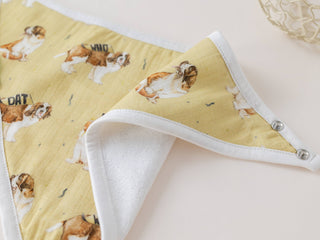 MVP: Louisiana Saints Organic Muslin Bib NOLA TAWK