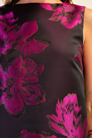 Misty Round Neck Shift Mini Dress: