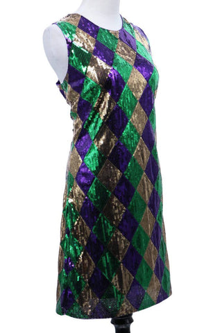 Mardi Gras Sequins Dress: