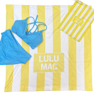 BT1413-Yellow Darby Beach Towel
