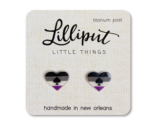 Pride Earrings: Lesbian Pride Heart