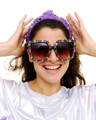 Mardi Gras stone sunglasses Lg