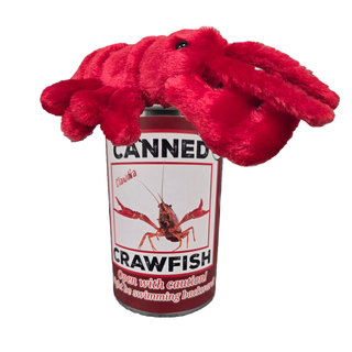 Clawdia the Canned Crawfish - Eco-Friendly Plush w/Jokes: Pop Top Lid