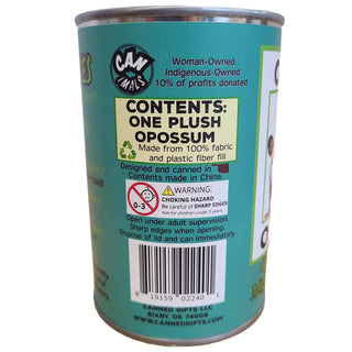 Oliver the Canned Opossum | Stuffed Animal Plush w/Jokes: Pop Top Lid