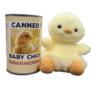 Canned Baby Chick | Easter Gift | Plush in Can w/Jokes: Pop Top Lid