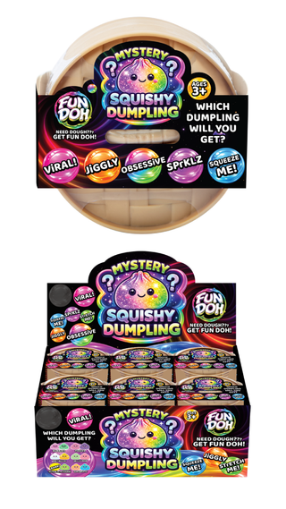 Fun Doh 4" Mystery Dumpling Squishies | 12pc Display Box: