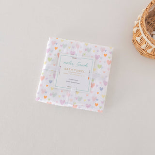 Confetti Heart Hooded Bath Towel