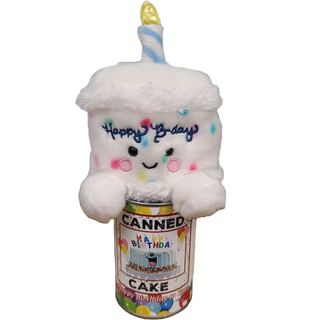 Canned Cake | Happy Birthday to You Gift | Plush B-day Cake: Pop Top Lid