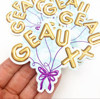 GAME DAY STICKER - Balloons - Geaux: YES