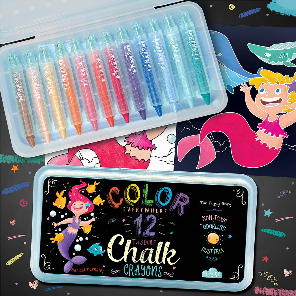 The Piggy Story Glitter Doodle Gel Crayons - Space Adventure