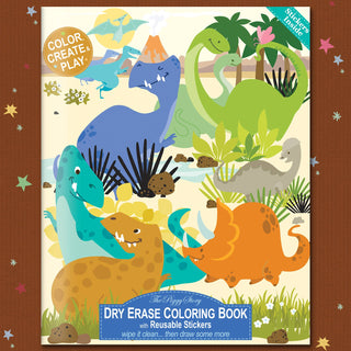 The Piggy Story - Dinosaur World Dry Erase Coloring Book