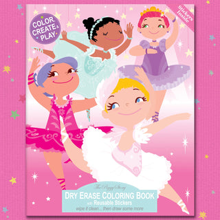 The Piggy Story - Pretty Ballerina Dry Erase Coloring Book