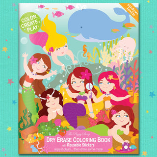 The Piggy Story - Magical Mermaids Dry Erase Coloring Book