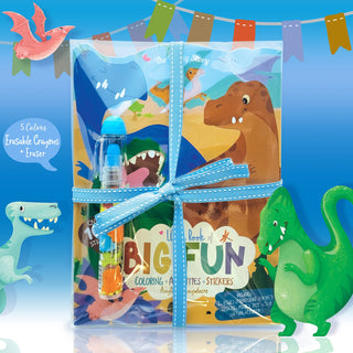 The Piggy Story - Dinosaur World Activity Book & Stackable Crayon Gift Pack